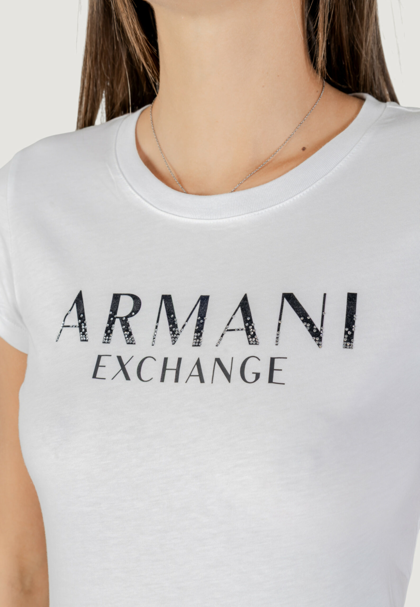 T-shirt Armani Exchange Bianco - Foto 3