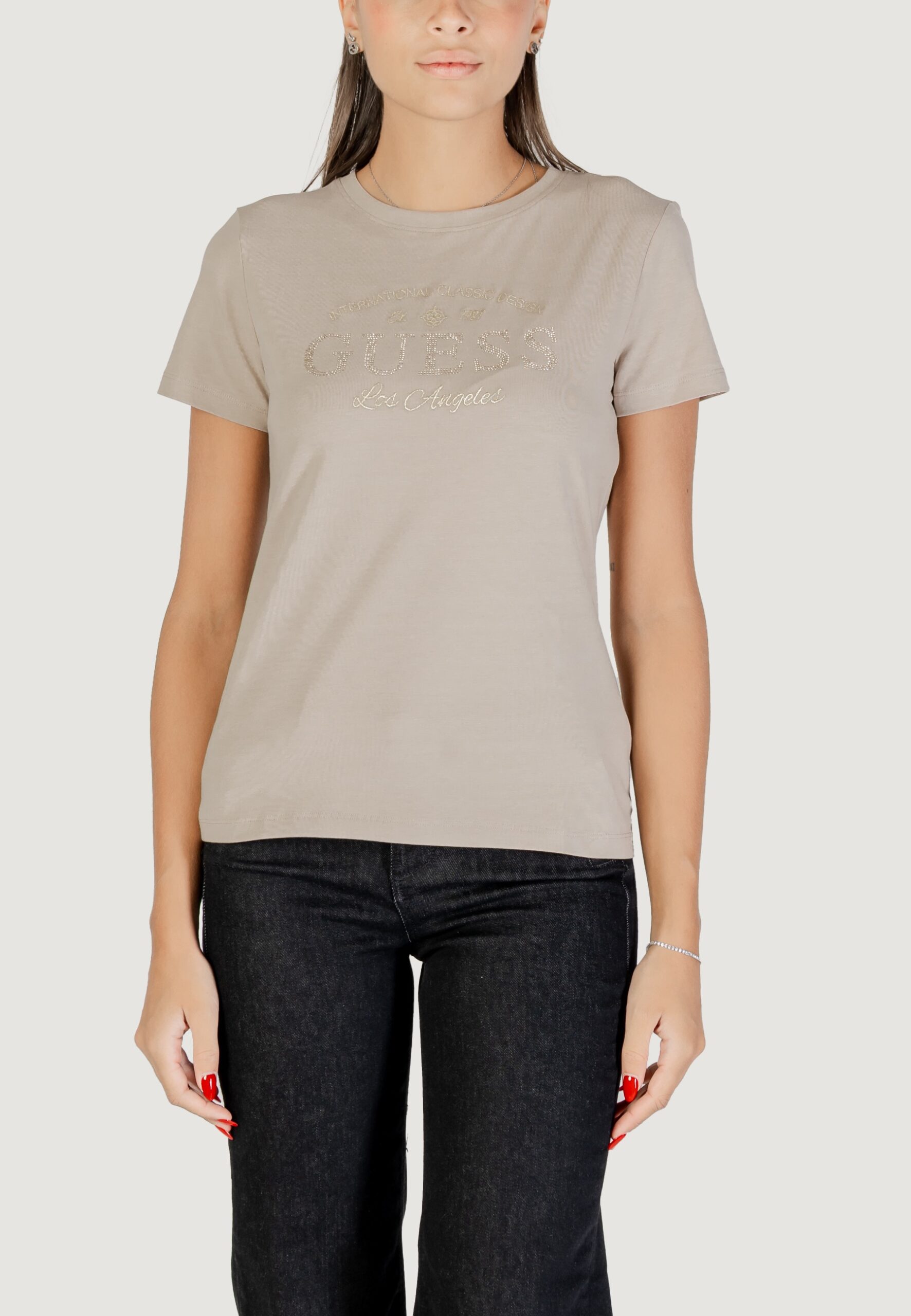 T-shirt Guess marina ss cn t-shirt Beige - Foto 1