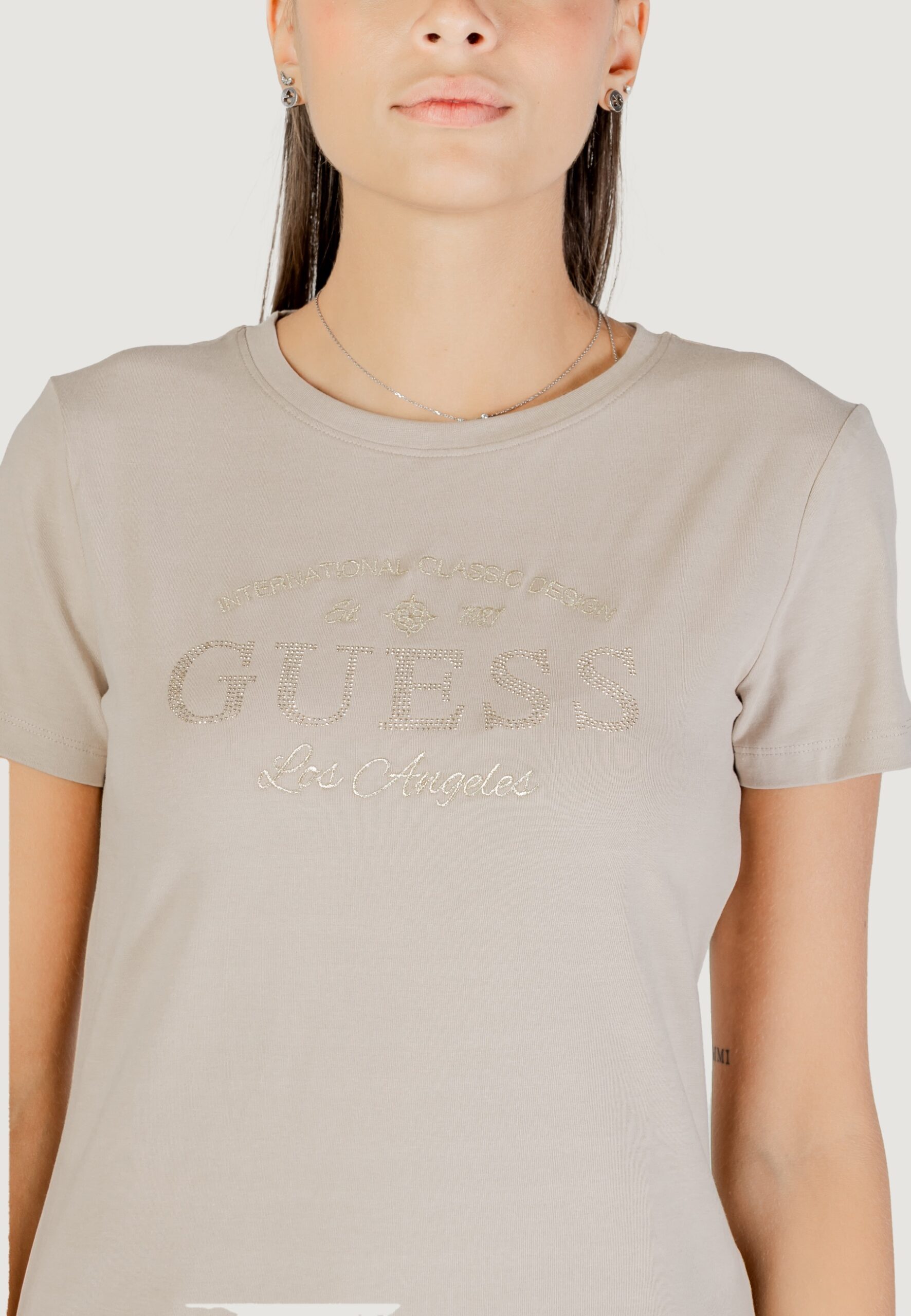 T-shirt Guess marina ss cn t-shirt Beige - Foto 4