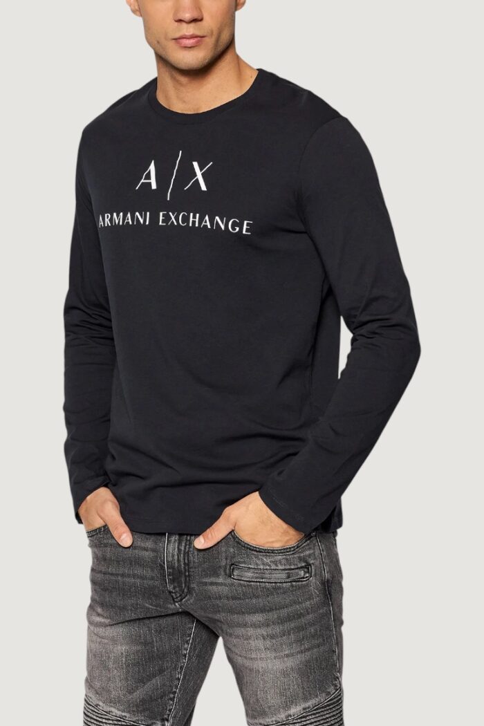T-shirt manica lunga Armani Exchange Blu