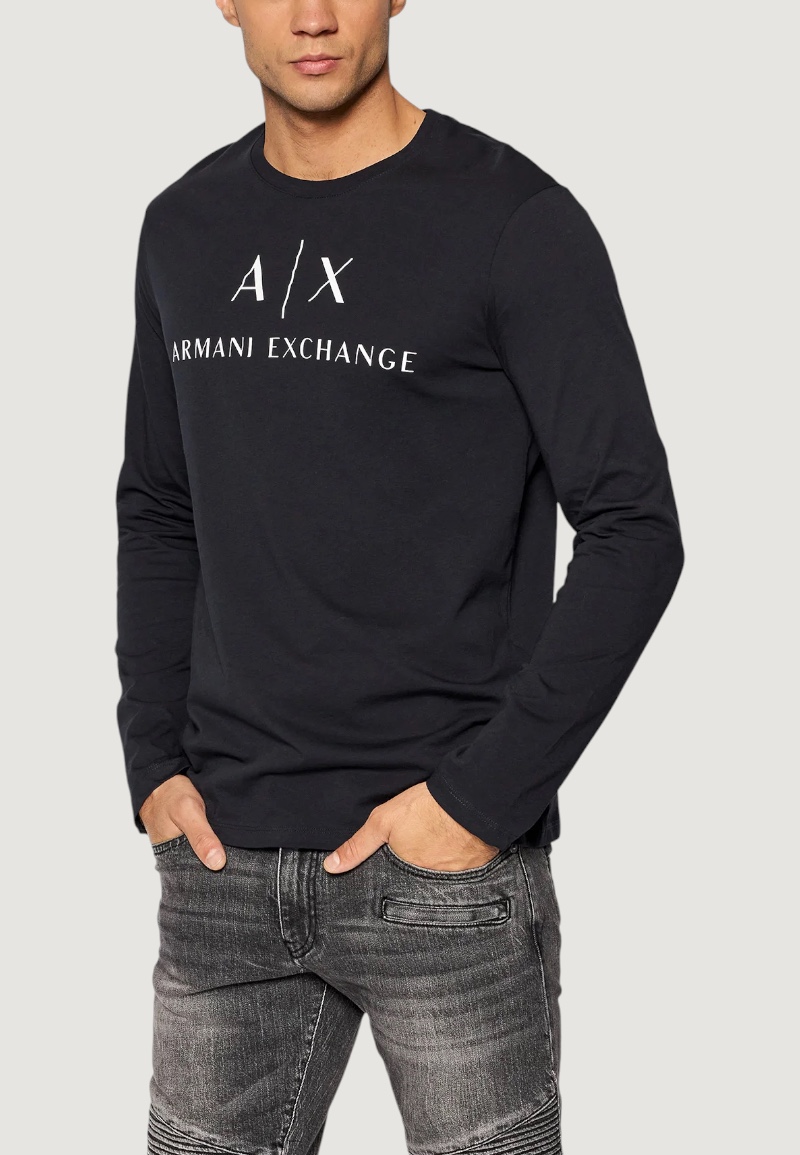 T-shirt manica lunga Armani Exchange Blu - Foto 1