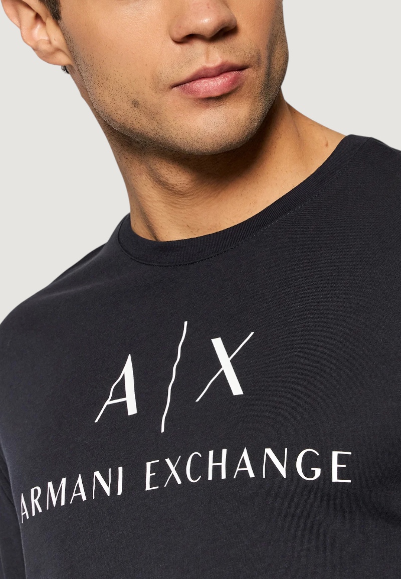 T-shirt manica lunga Armani Exchange Blu - Foto 2