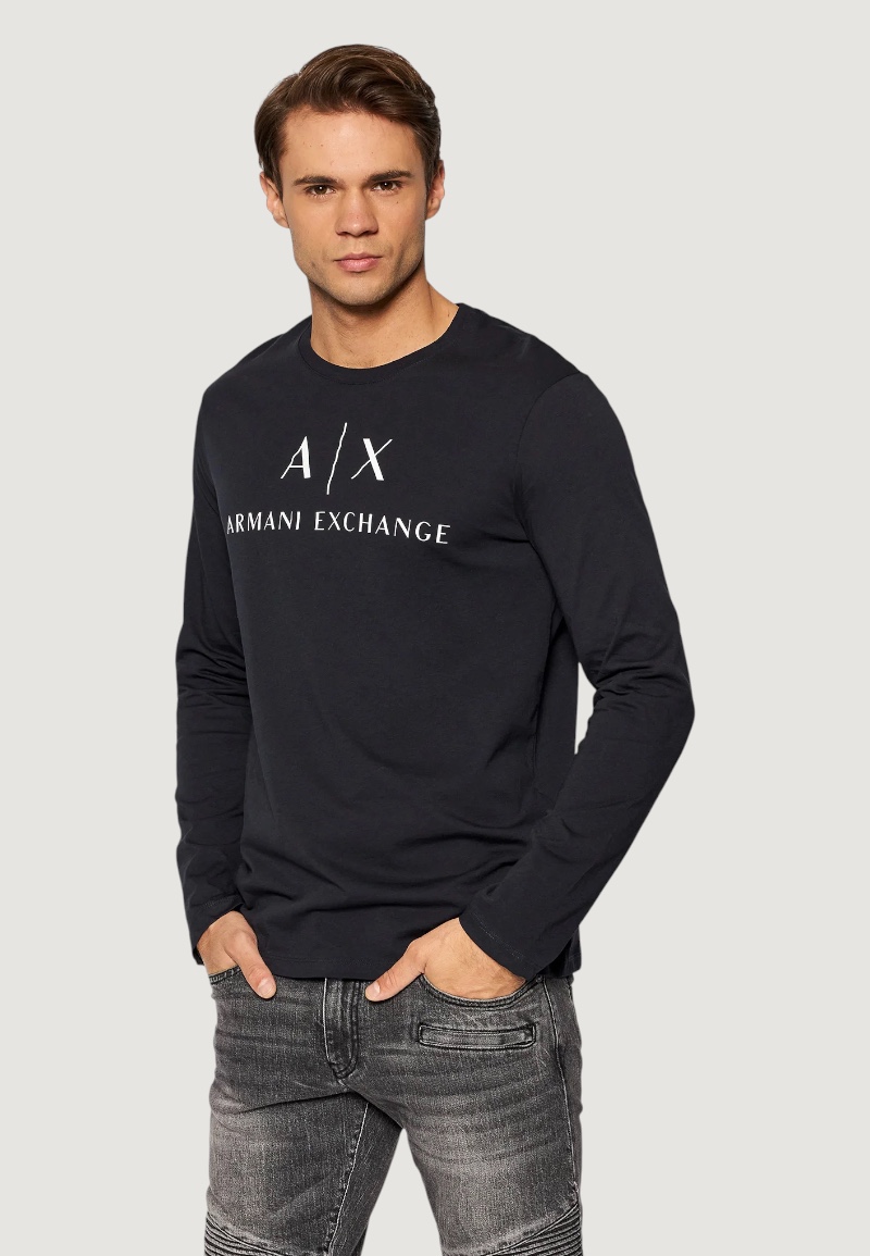 T-shirt manica lunga Armani Exchange Blu - Foto 5