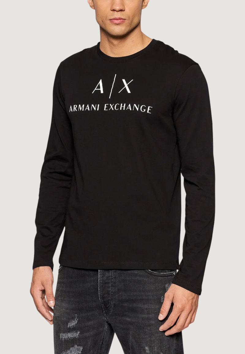 T-shirt manica lunga Armani Exchange Nero - Foto 1
