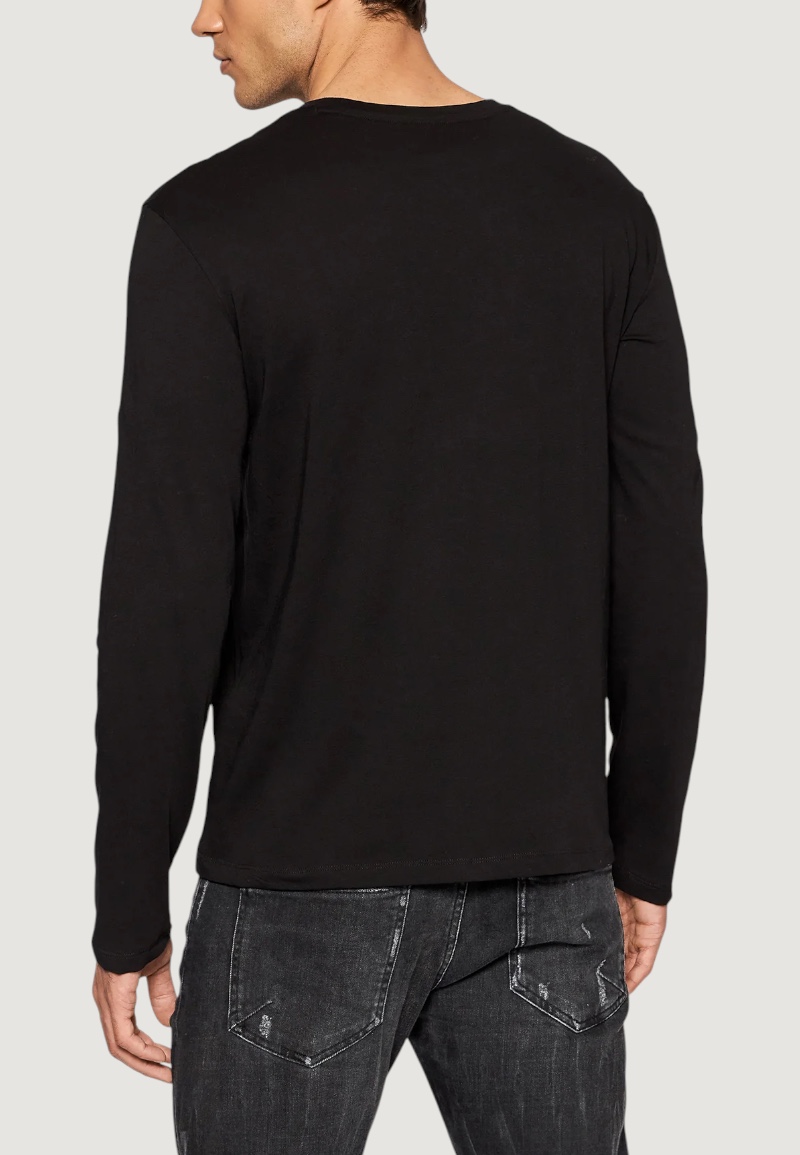 T-shirt manica lunga Armani Exchange Nero - Foto 3