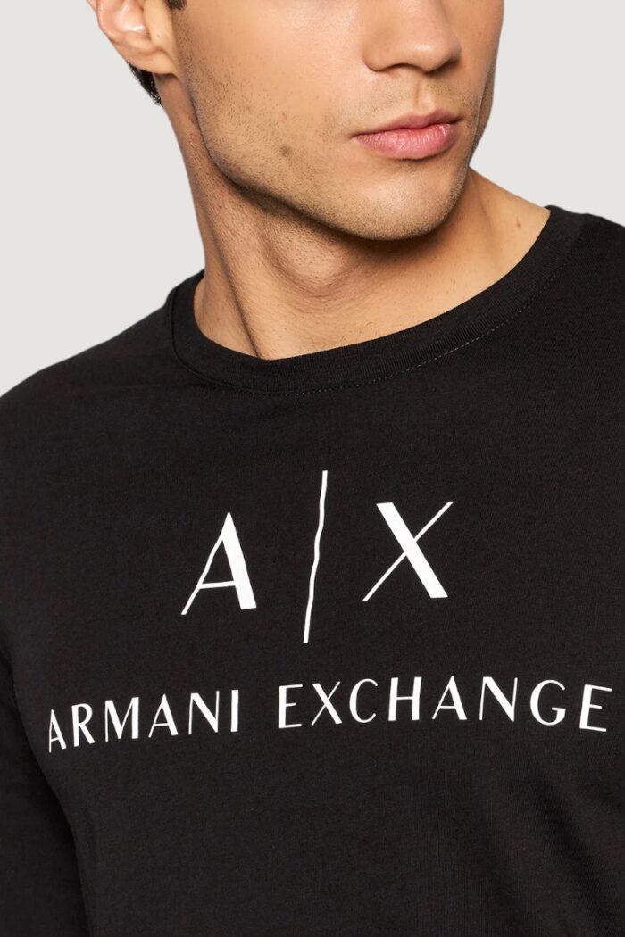 T-shirt manica lunga Armani Exchange Nero