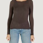 T-shirt manica lunga Choral Cioccolato - Foto 1