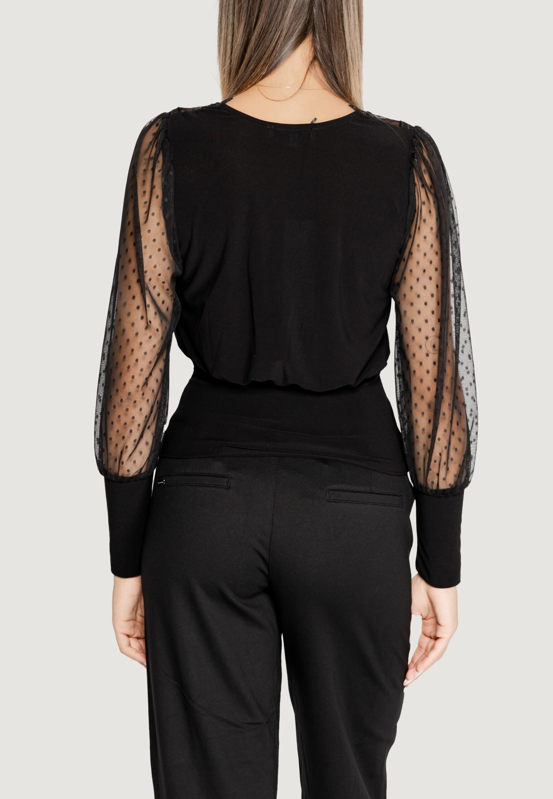 T-shirt manica lunga Morgan De Toi Nero - Foto 3