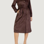 Trench Only onlbine life faux suede trenchcoat otw Marrone Scuro - Foto 1