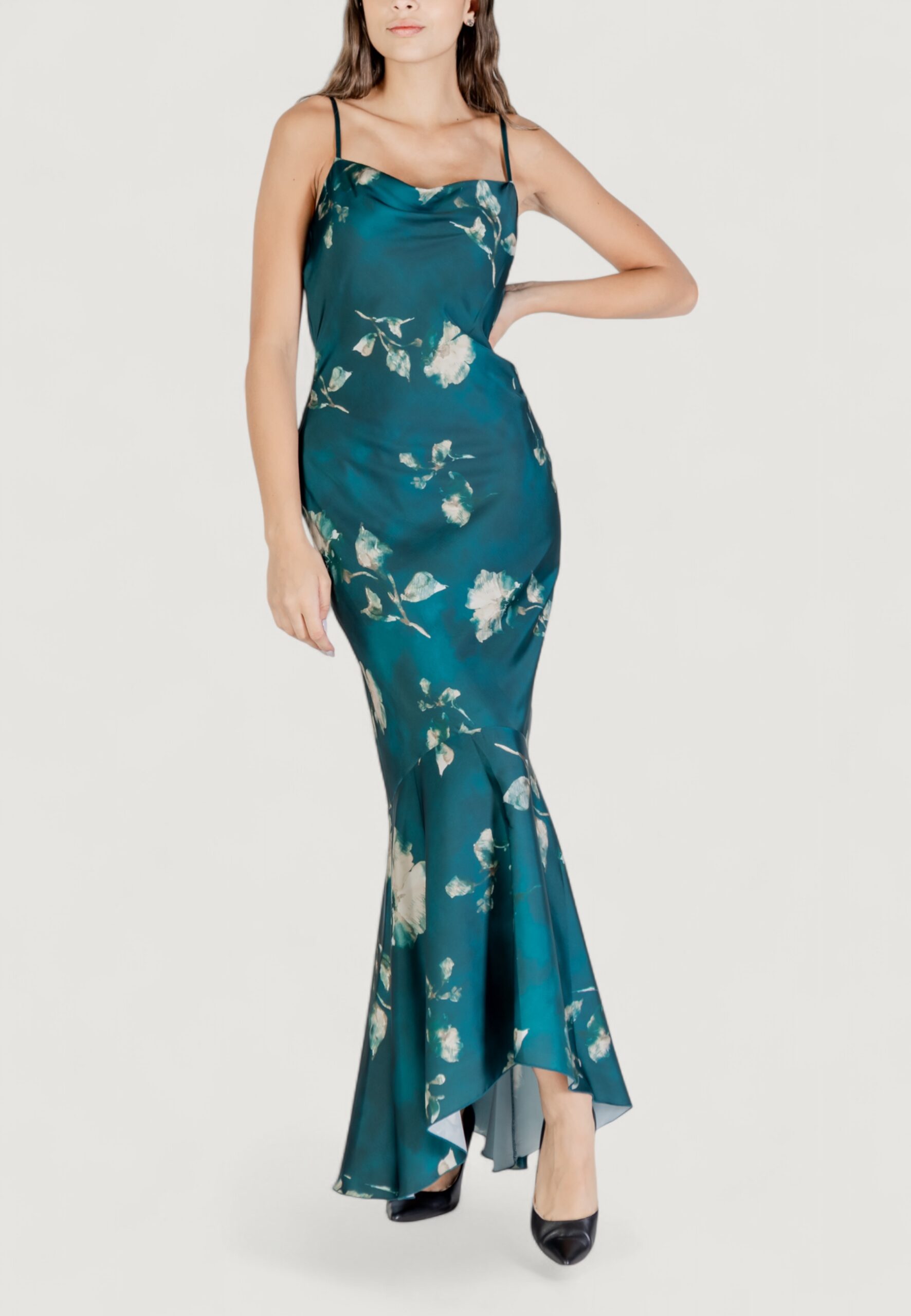 Vestito lungo Rinascimento Verde - Foto 1