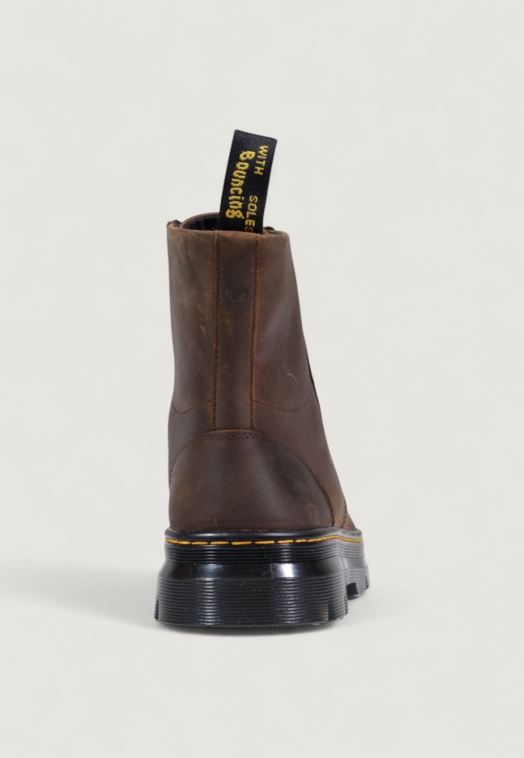Anfibi Dr. Martens combs leather crazy horse unisex - imballo originale danneggiato - prodotto integro Marrone Scuro - Foto 4