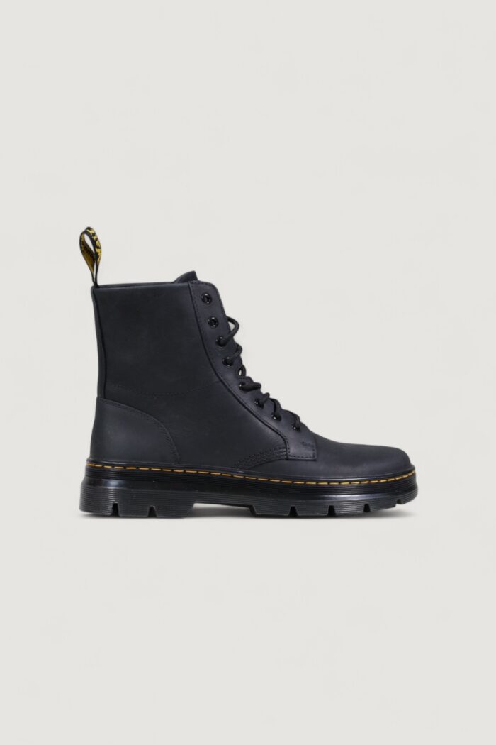 Anfibi Dr. Martens combs leather wyoming unisex Nero