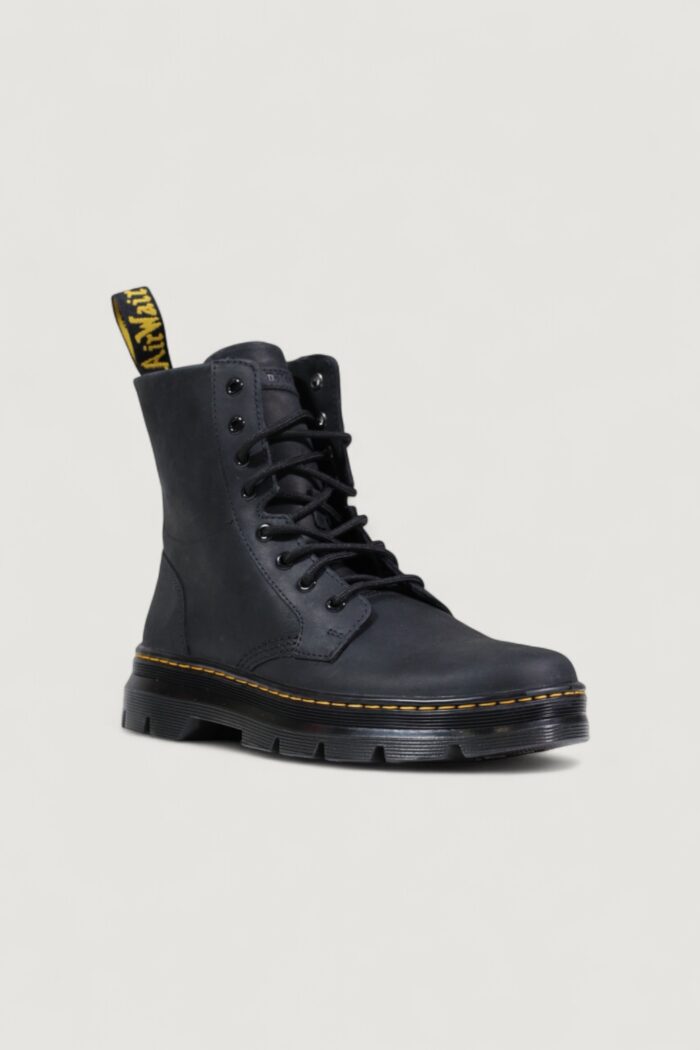 Anfibi Dr. Martens combs leather wyoming unisex Nero