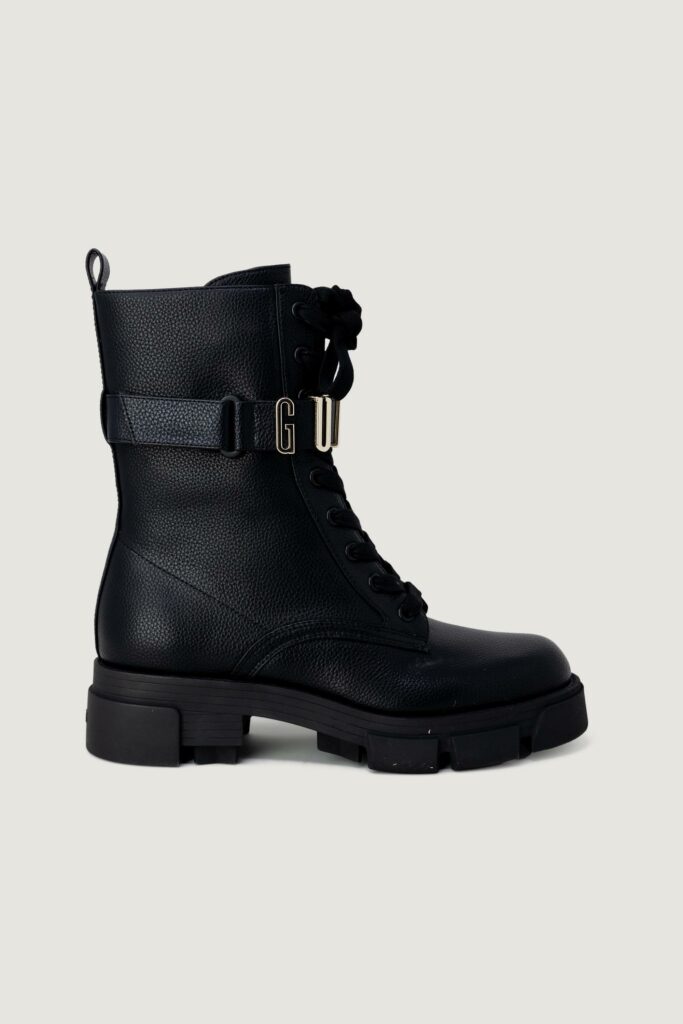 Anfibi Guess madox – imballo originale danneggiato – prodotto integro Nero