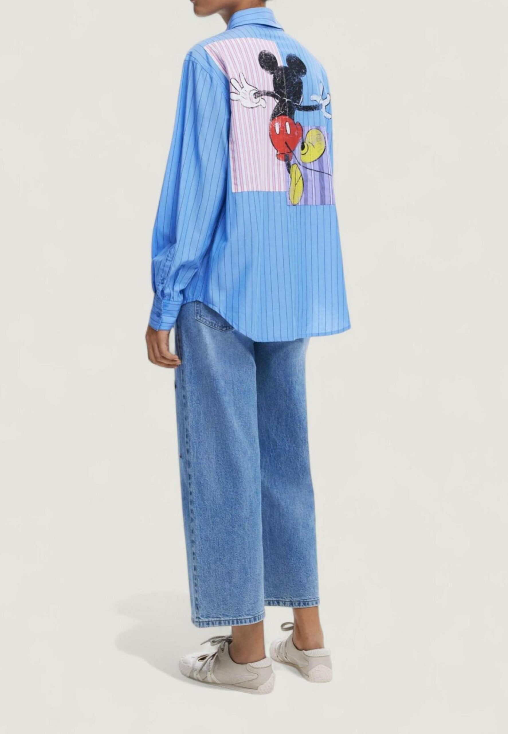 Bluse manica lunga Desigual cam_mickystripes Azzurro - Foto 2