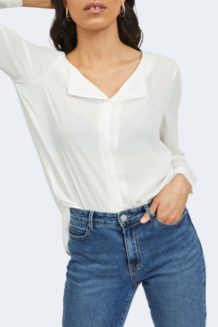Camicia manica lunga Vila Clothes vilucy l/s – noos Panna