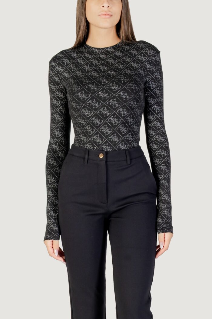 Body Guess ls teodora logo body Nero