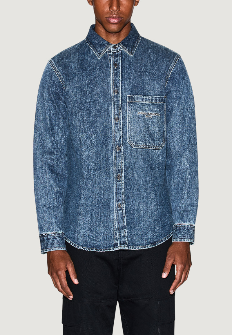 Camicia manica lunga Armani Exchange Denim - Foto 1