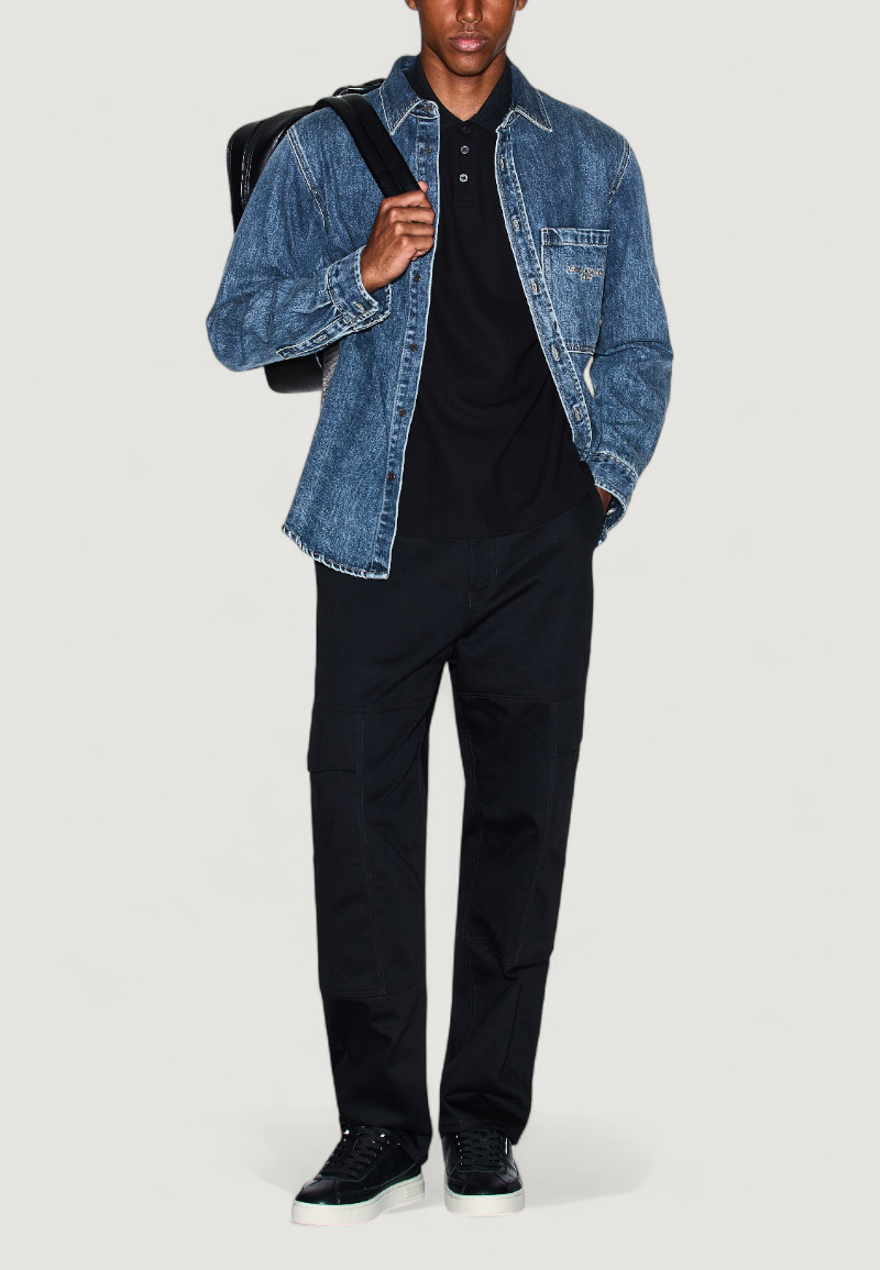 Camicia manica lunga Armani Exchange Denim - Foto 3