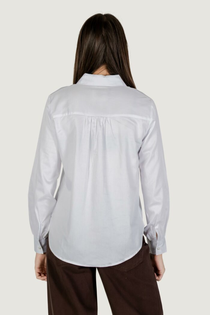 Camicia manica lunga Jacqueline de Yong jdywillow l/s pearl shirt wvn Bianco