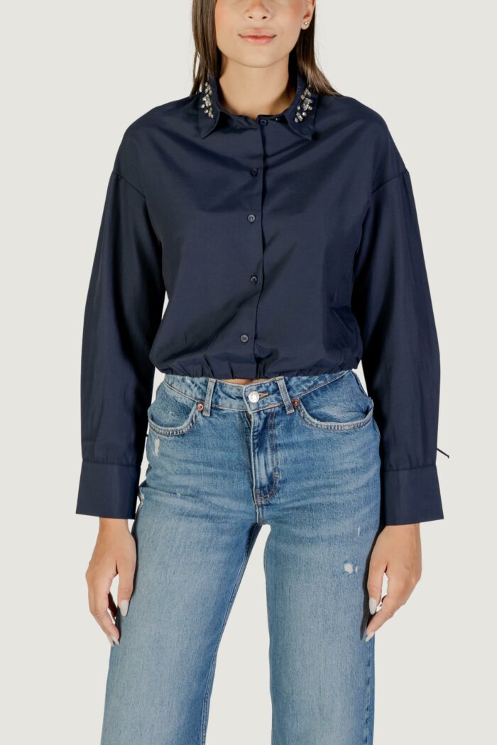 Camicia manica lunga Only onlria life ls embelis balloon shirt wvn Blu