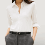 Camicia manica lunga Tommy Hilfiger 1985 slim pique btn Bianco - Foto 1