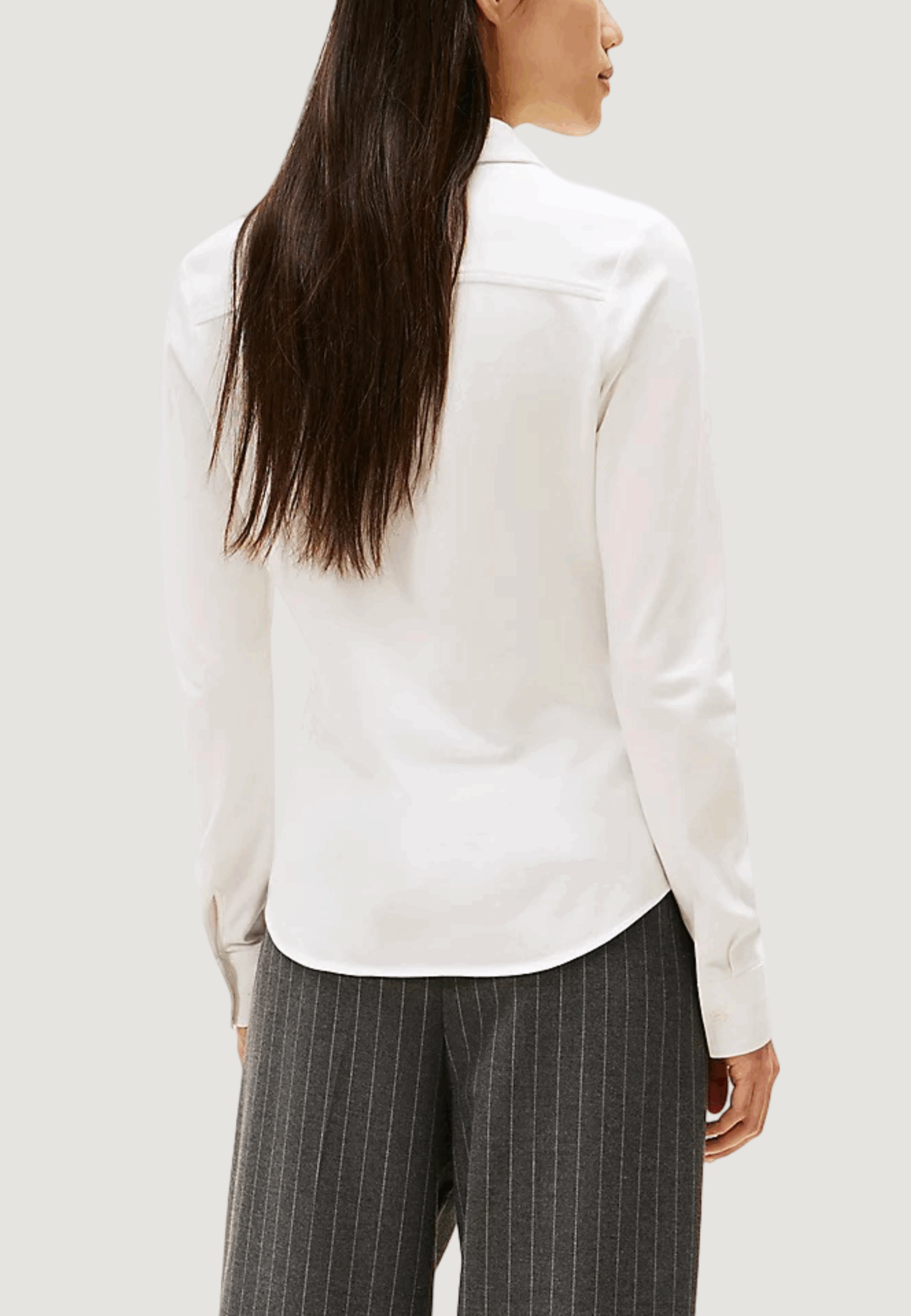 Camicia manica lunga Tommy Hilfiger 1985 slim pique btn Bianco - Foto 2