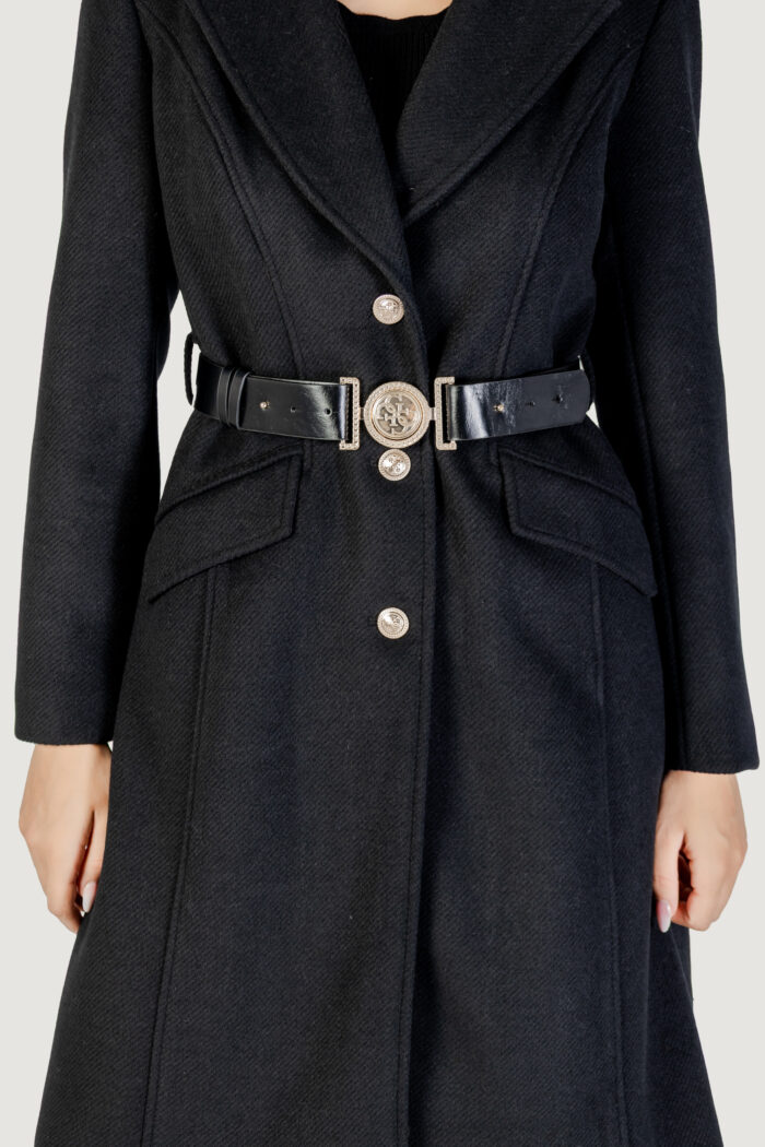 Cappotto Guess new patrice belted coat Nero