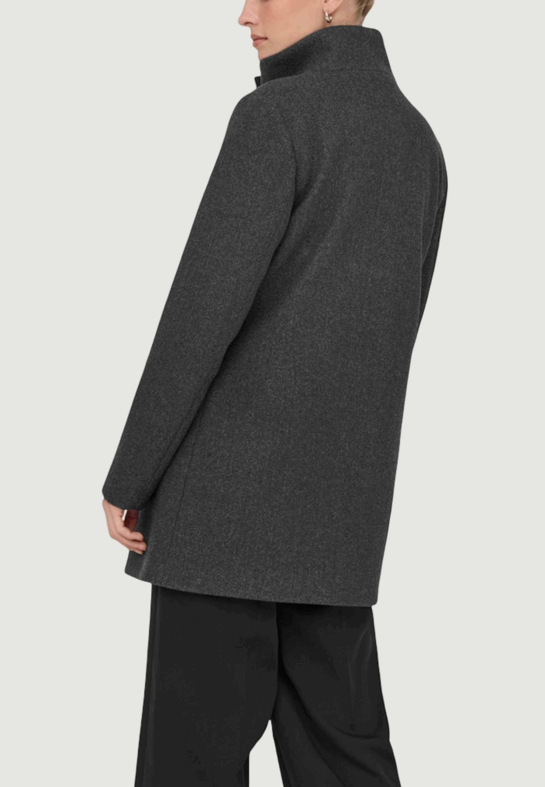 Cappotto Only onlblake life db coat bf otw Grigio Scuro - Foto 2