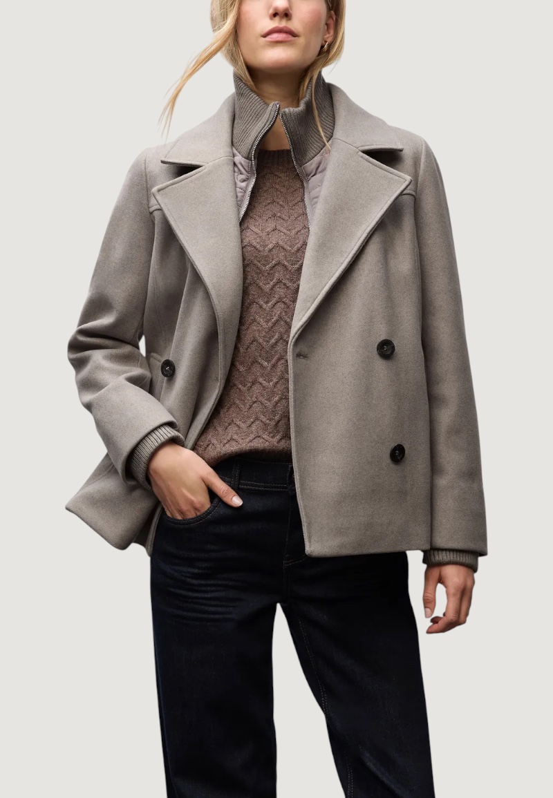 Cappotto Street One caban jkt w Grigio - Foto 1