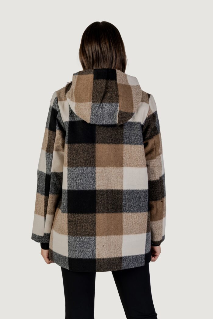Cappotto Street One check coat w Nero
