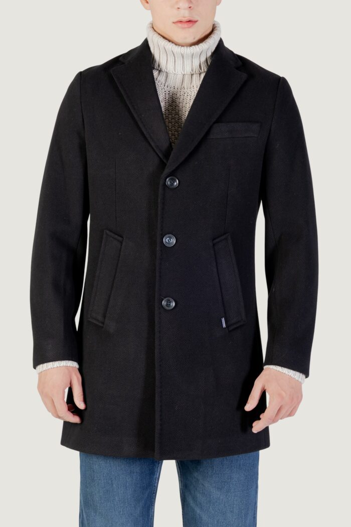 Cappotto Gianni Lupo monopetto Nero