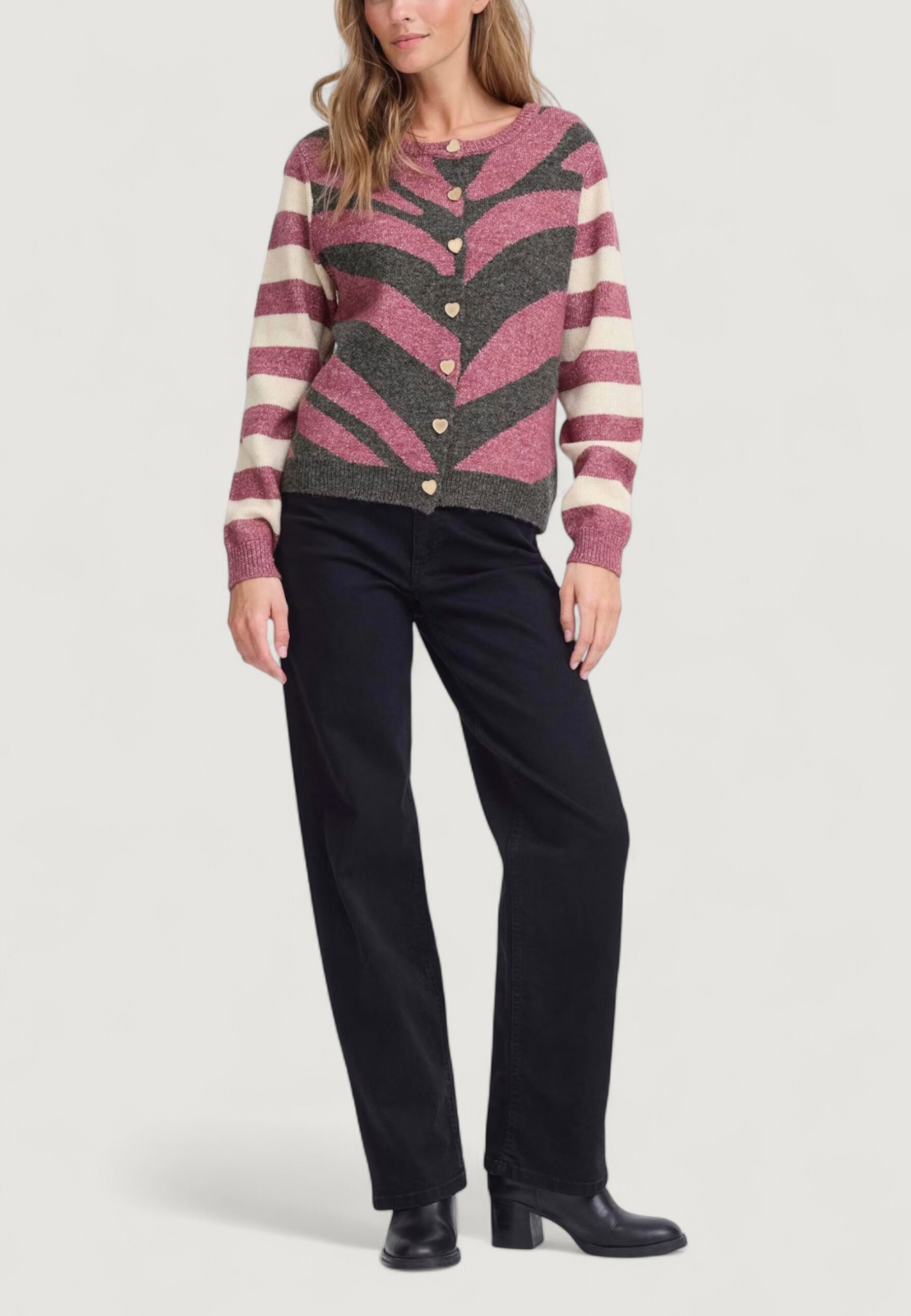 Cardigan ICHI ihlivoni ca2 Magenta - Foto 4