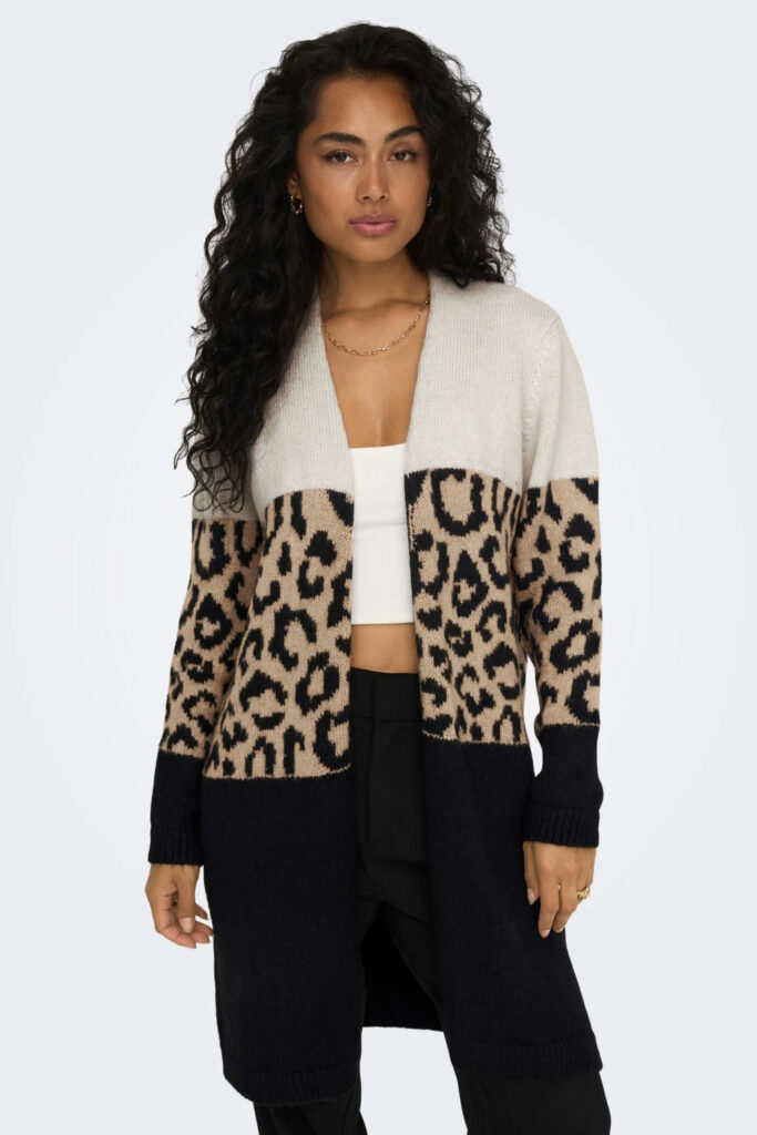 Cardigan Only onljade animal ls cardigan cc knt Nero