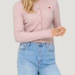 Cardigan Only onlkatia ls cable button cardigan cc knt Rosa - Foto 1