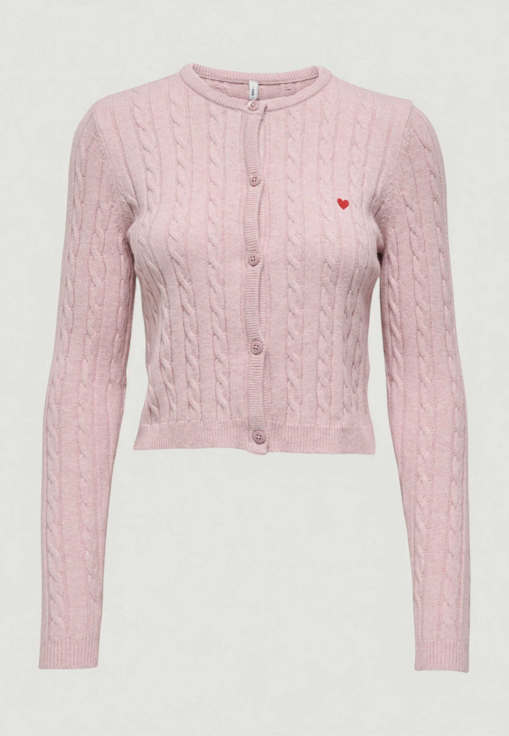 Cardigan Only onlkatia ls cable button cardigan cc knt Rosa - Foto 2