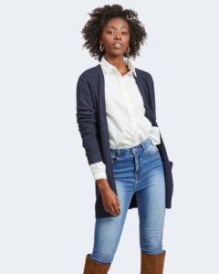 Cardigan Vila Clothes viril open l/s knit - noos Blue scuro - Foto 1