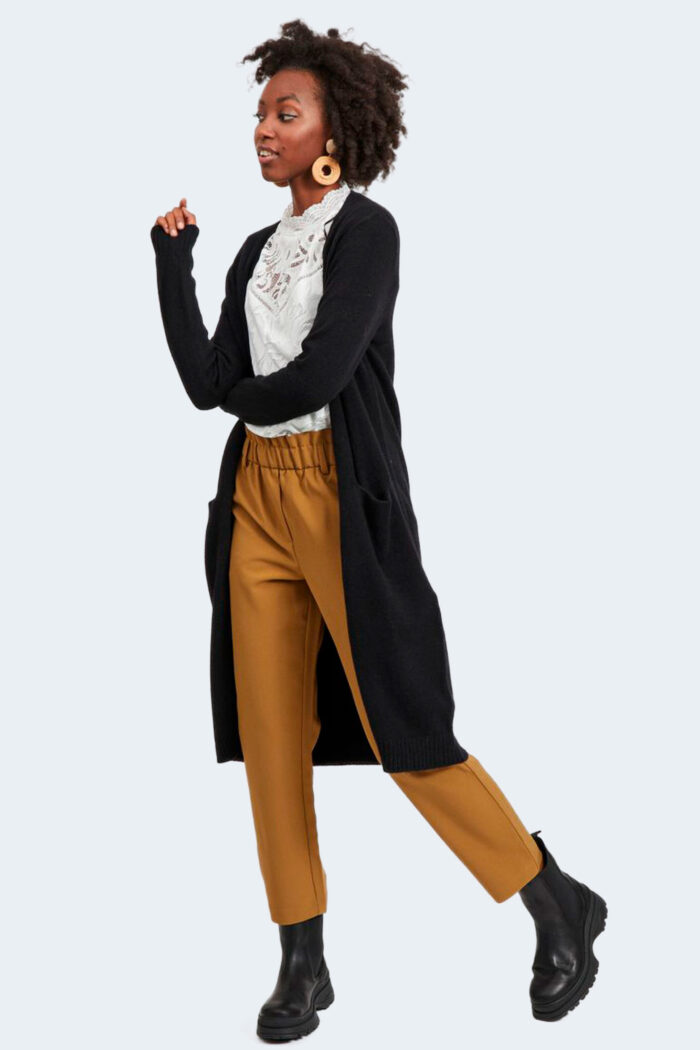 Cardigan Vila Clothes viril long l/s knit – noos Nero