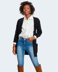 Cardigan Vila Clothes viril open l/s knit - noos Nero - Foto 1