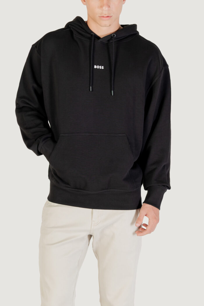 Felpa con cappuccio Boss wesmallhood 10244192 01 Nero