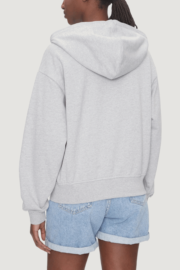 Felpa con cappuccio Calvin Klein Jeans monologo french terr Grigio