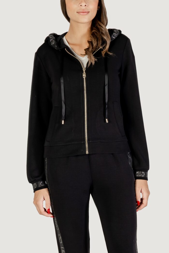 Felpa con cappuccio Liu-Jo felpa aperta Nero