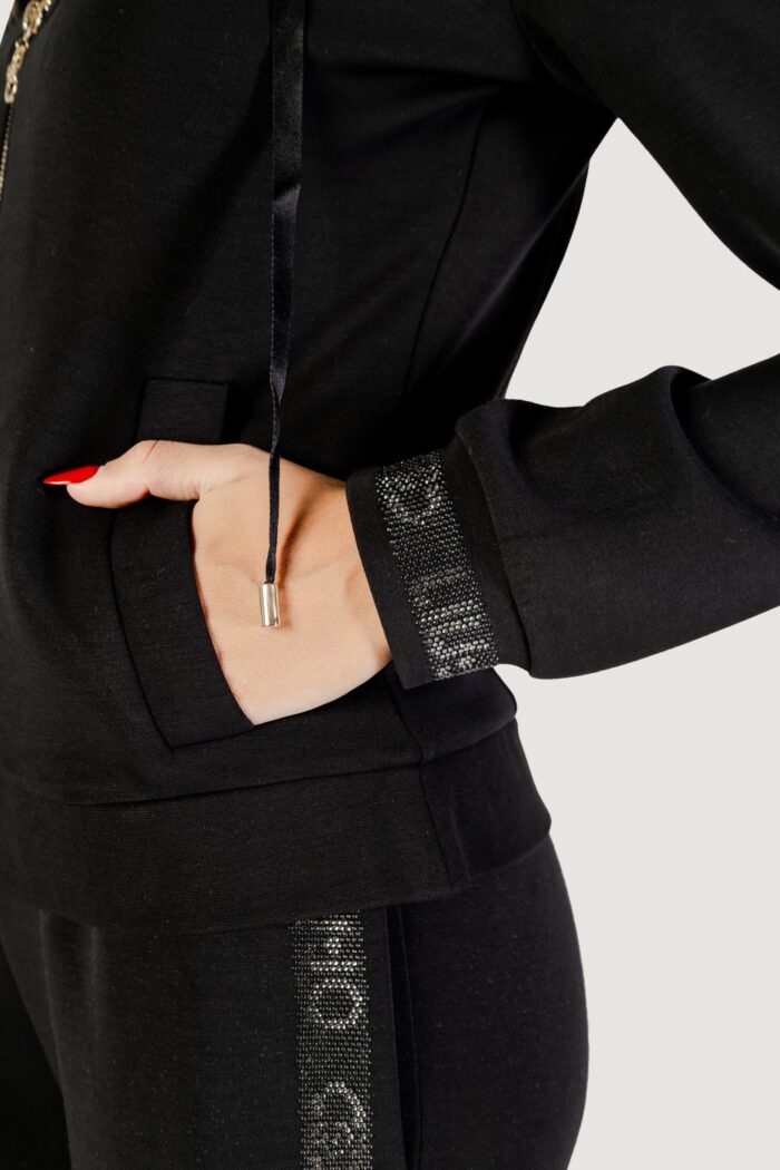 Felpa con cappuccio Liu-Jo felpa aperta Nero