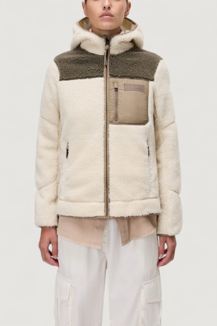 Felpa con cappuccio Napapijri yupik og h w Beige