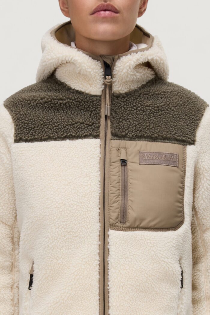 Felpa con cappuccio Napapijri yupik og h w Beige