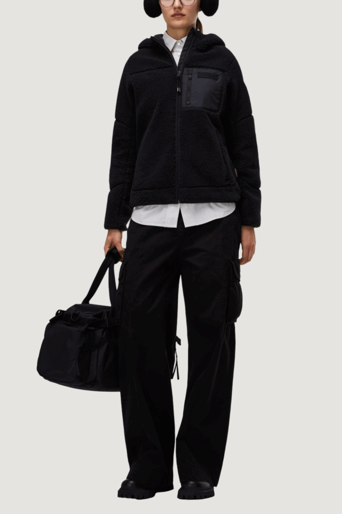 Felpa con cappuccio Napapijri yupik og h w Nero