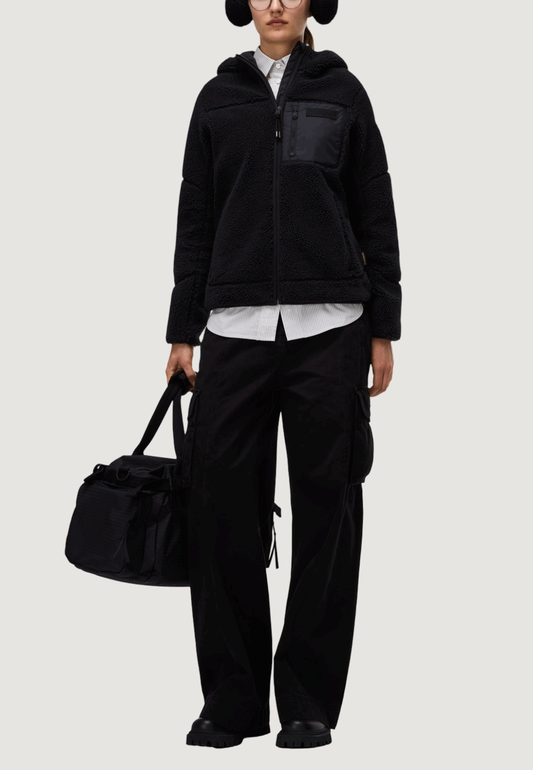 Felpa con cappuccio Napapijri yupik og h w Nero - Foto 2