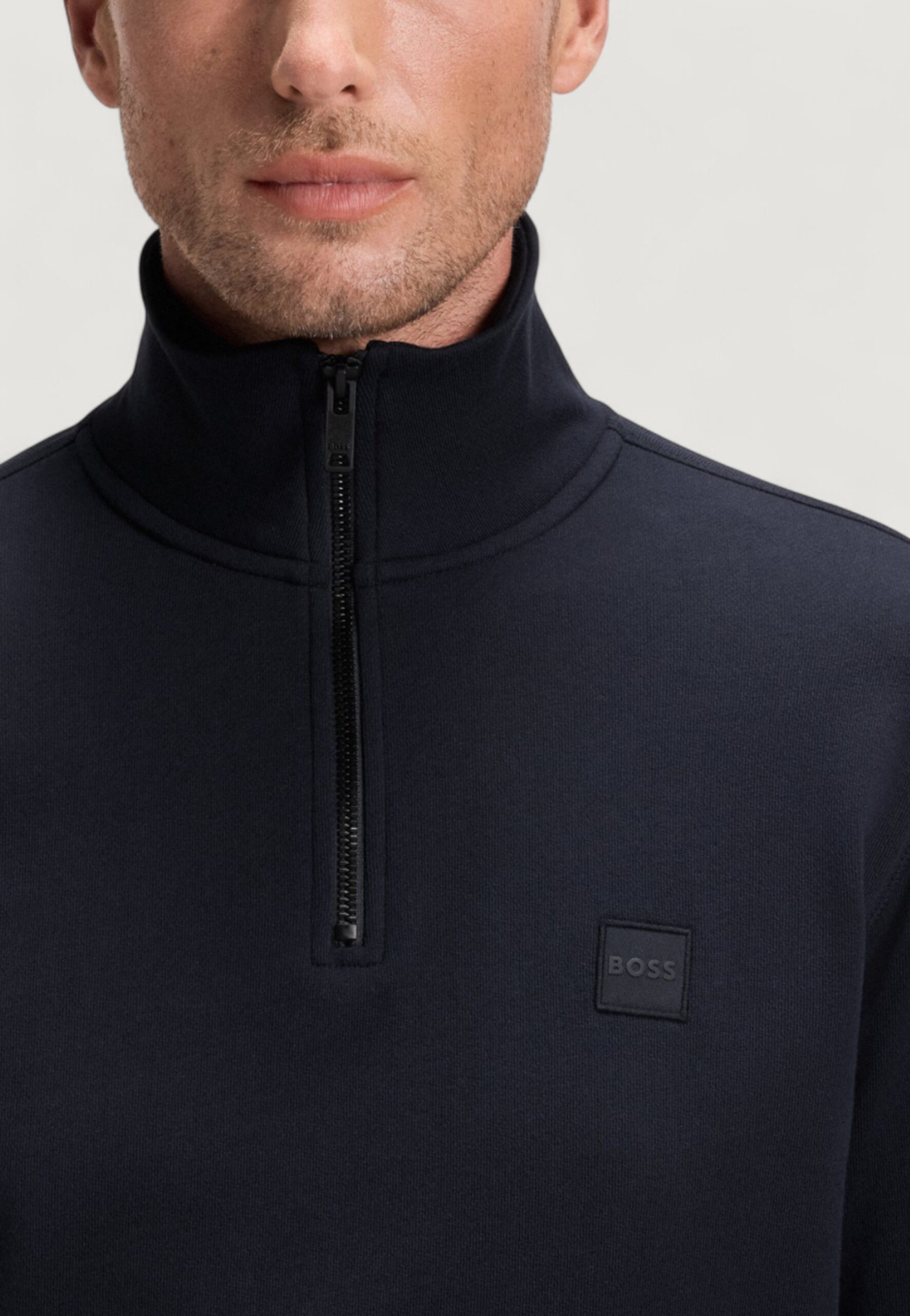 Felpa senza cappuccio Boss zetrust 10234591 01 Blue scuro - Foto 3