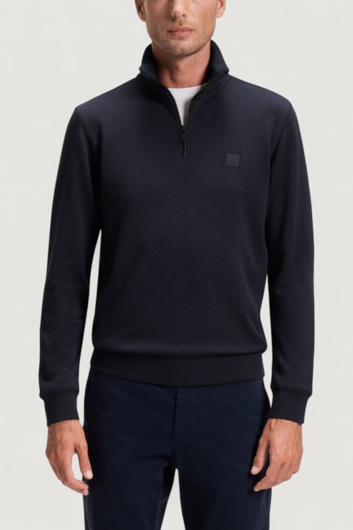 Felpa senza cappuccio Boss zetrust 10234591 01 Blue scuro