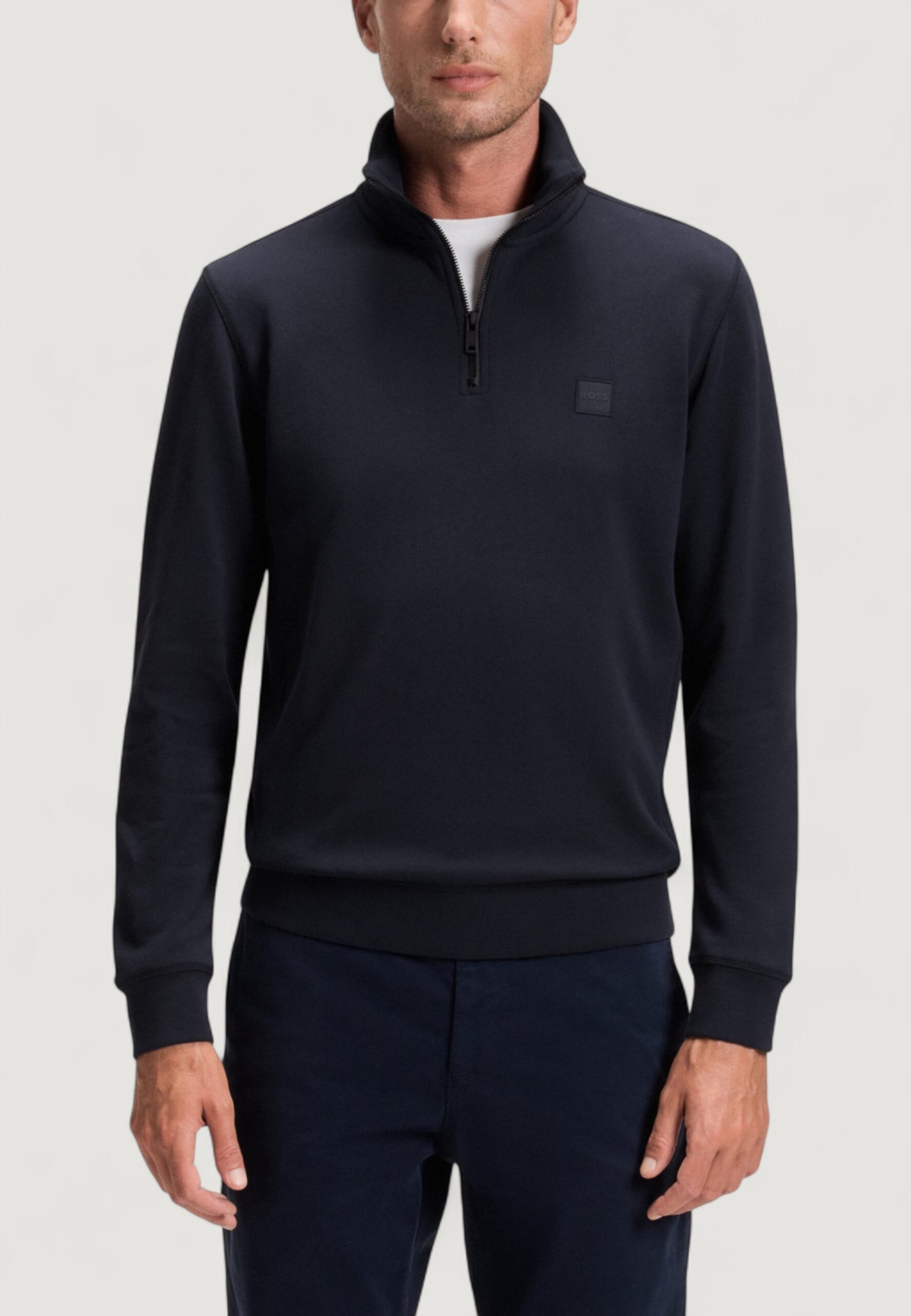 Felpa senza cappuccio Boss zetrust 10234591 01 Blue scuro - Foto 1